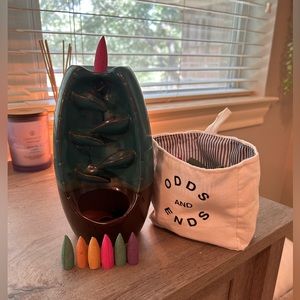 Ceramic Incense Burner, Waterfall Backflow Incense Holder